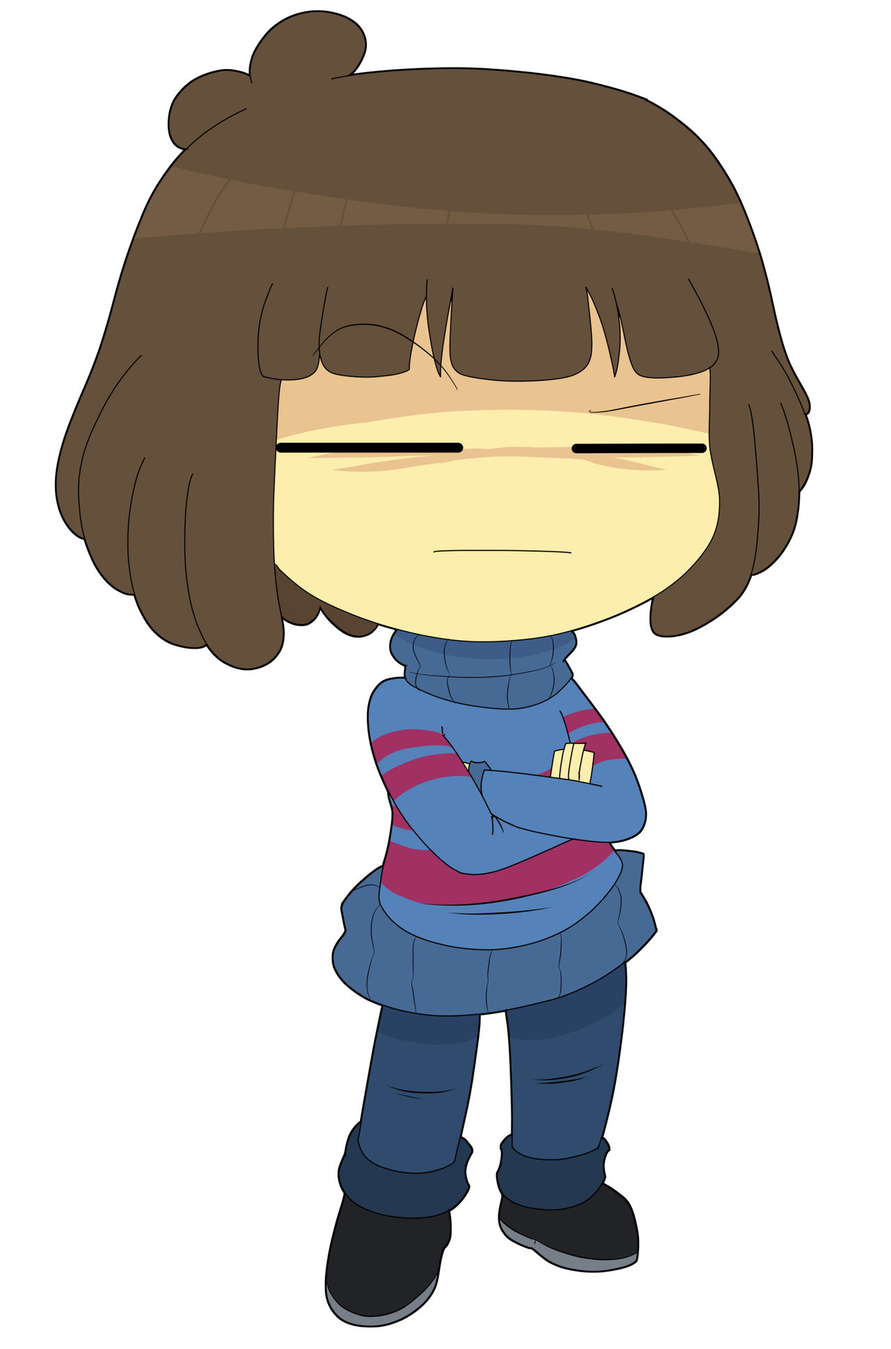 Debug Frisk Dissapointed Frisk by TheBlackSunKing on DeviantArt