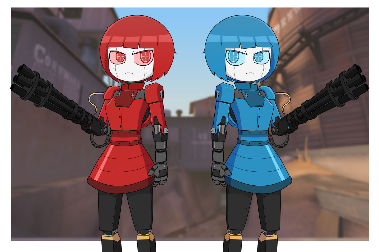 Sentry Girl Level 2 by TheBlackSunKing on DeviantArt