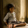 Little girl in Angkor