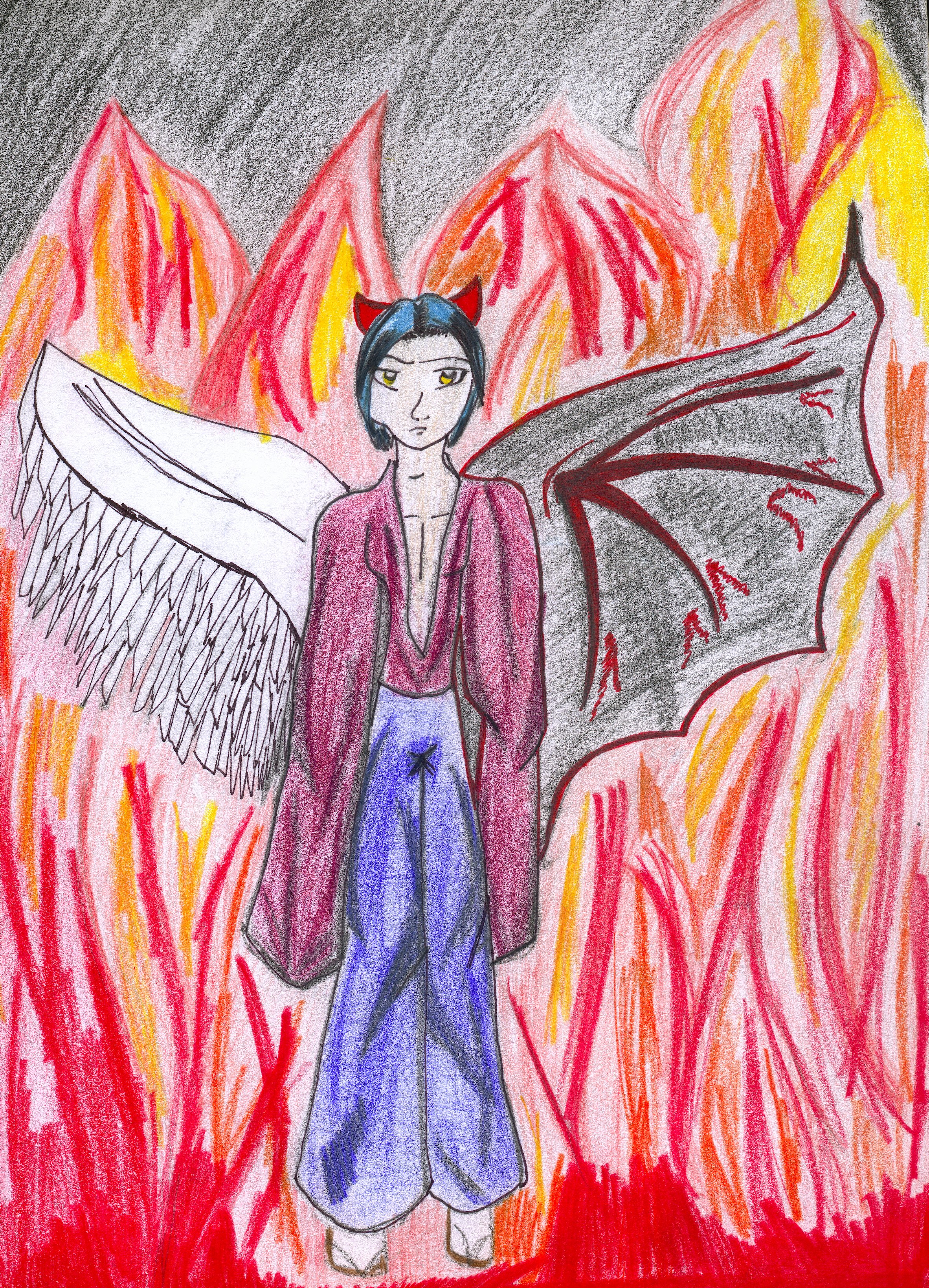 Anime Half Angel Half Devil By Ridegmuve On Deviantart Anime Half Angel Half Devil By Ridegmuve On Deviantart