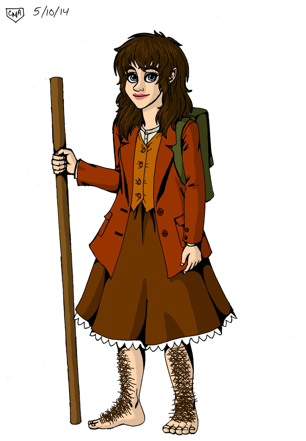 Frodo Baggins Deviantart Female Frodo Baggins by CMA94 on DeviantArt