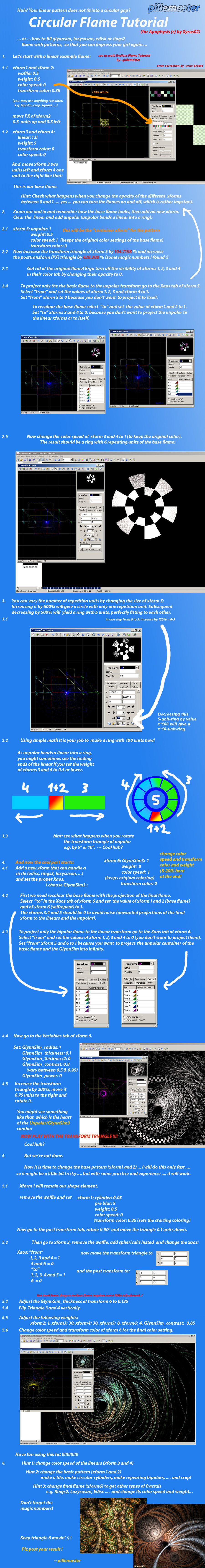 Circular Flame Tutorial or Unpolar+GlynnSim