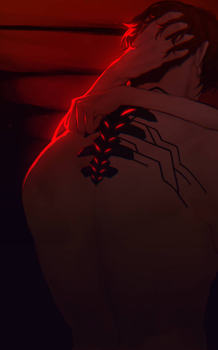 Devil Red Face Less Red and Faceless by PaolaPieretti on DeviantArt