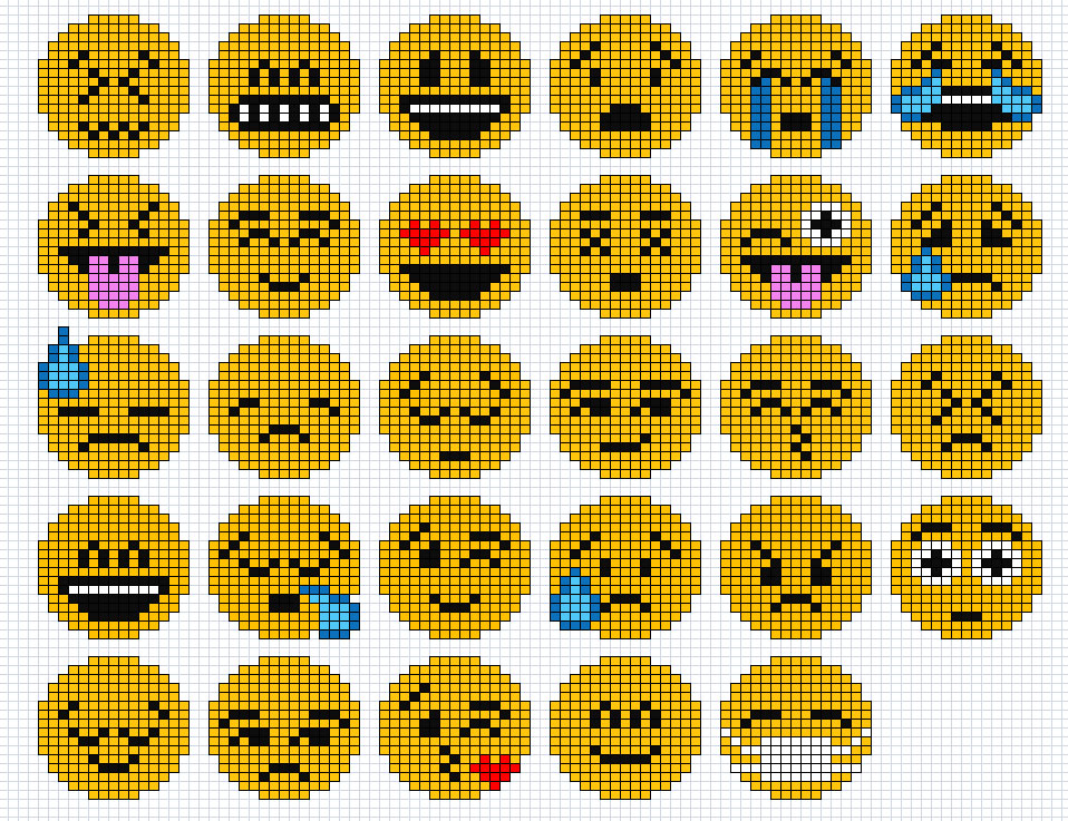 Emoji Pixel Art Copy And Paste at James Daulton blog