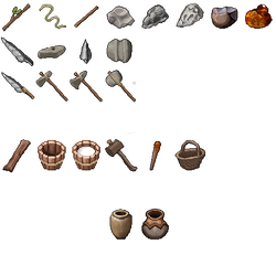 [Terasology] Wood And Stone Items - 64x64 (v2)