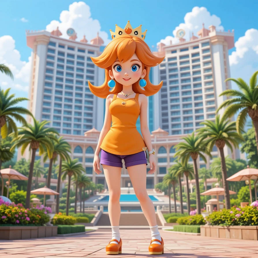 Princess Daisy (Normal Summer Outfit) by FelipeAoyama on DeviantArt