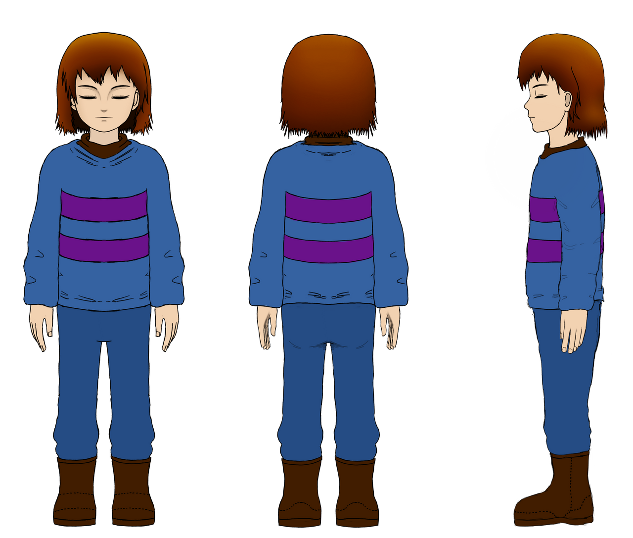 Frisk Reference Drawing Frisk Turnaround by SerdarG5 on DeviantArt