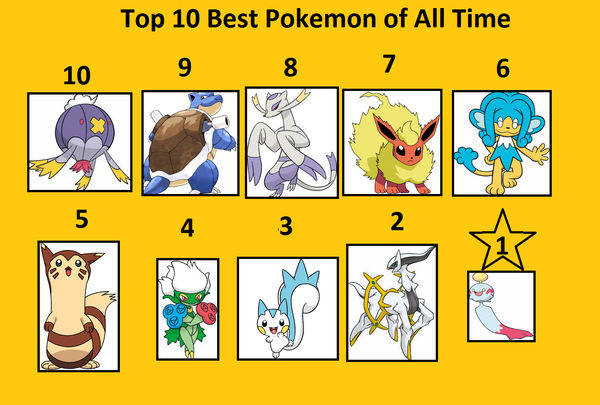 Top 10 Best Pokemon by BlueCola101 on DeviantArt