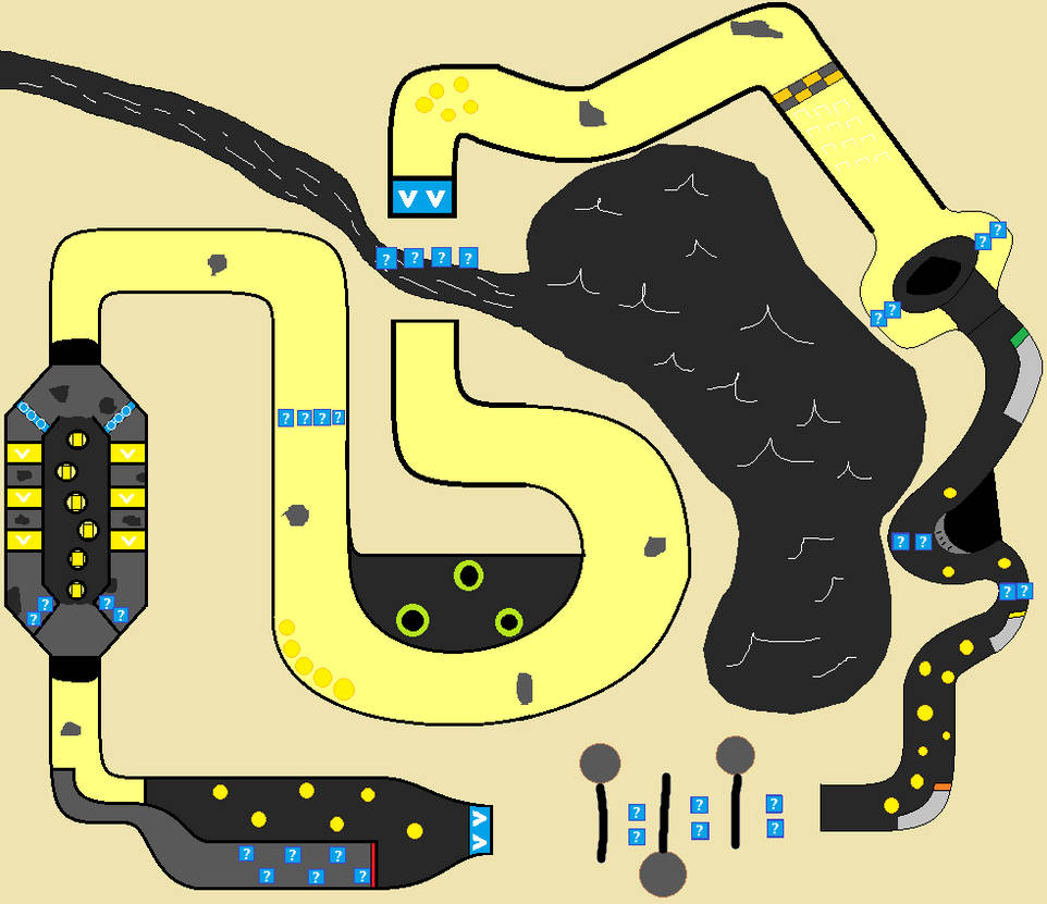 Mario Kart Track Ideas: Oilfield Outpost by BlueCola101 on DeviantArt