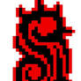 Satanic Logo Pixel Art