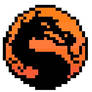 Mortal Kombat Logo Pixel Art