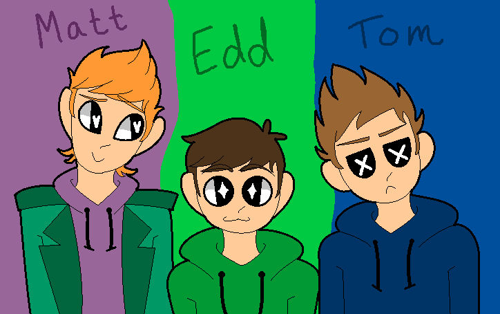 Matt, Edd, and Tom from EddsWorld by KawaiiSpaceEgg on DeviantArt