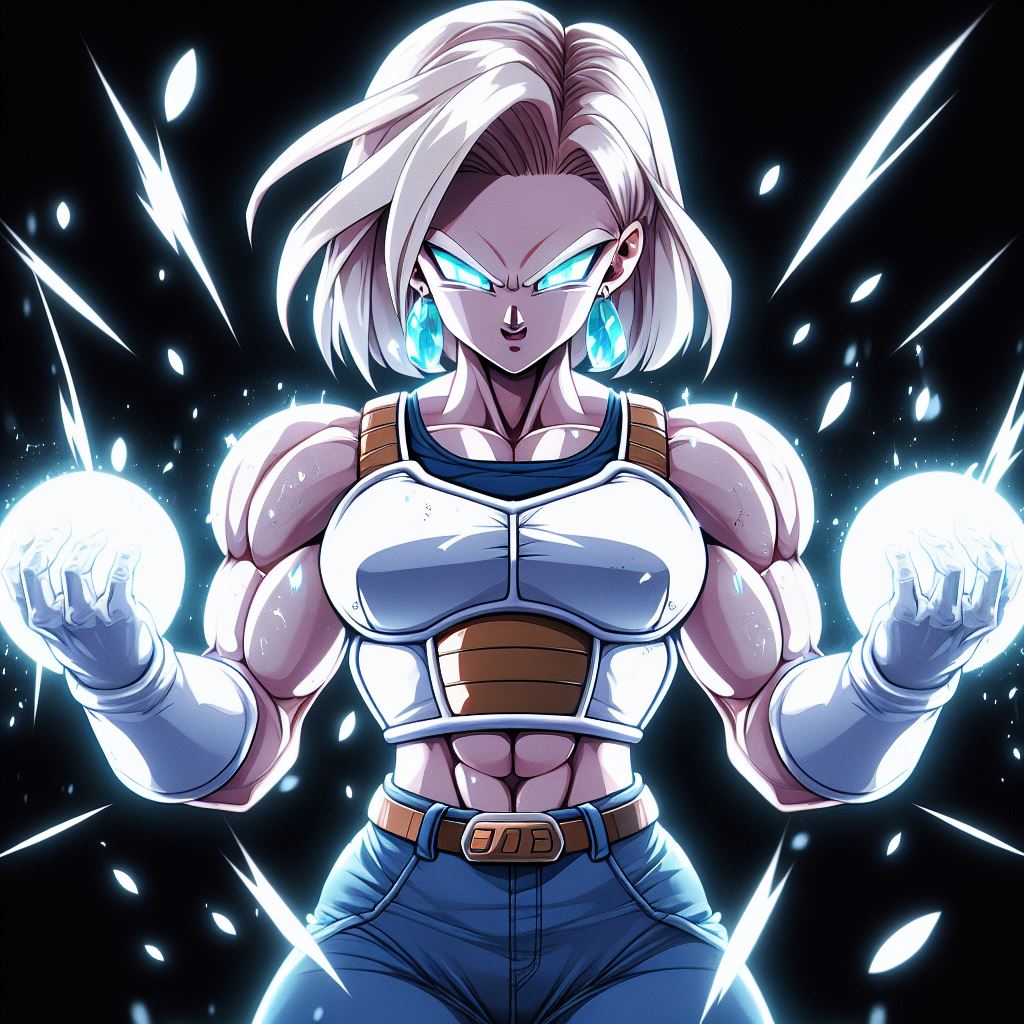 Muscular Android 18 In Saiyan Armour By MaddyStark On DeviantArt muscular-android-18-in-saiyan-armour-by-maddystark-on-deviantart
