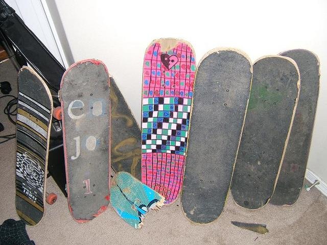 Skateboards Of Years Past