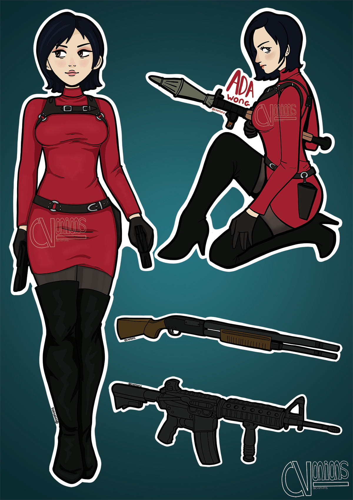 Ada Wong- Resident Evil 4 Remake Outfit by cvonions on DeviantArt