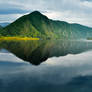 Mountain reflected in the water