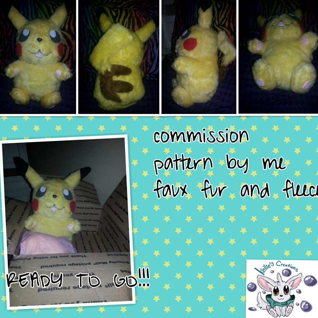 Pikachu plush commission