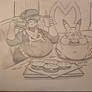 Desja and Pikachu Burger Binge