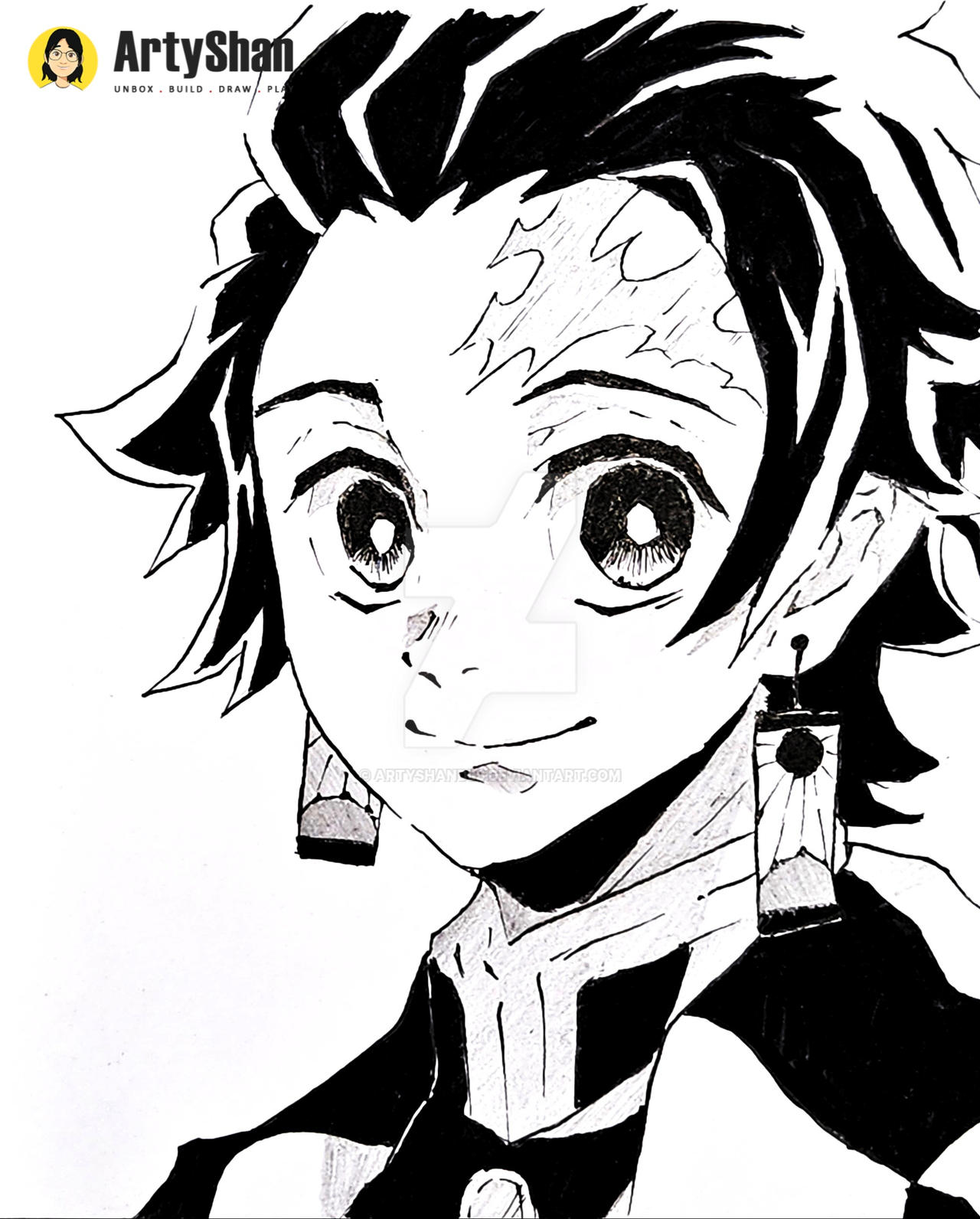 Slayer Drawing Tanjiro Kamado (Demon Slayer) #drawing by artyshandls on DeviantArt