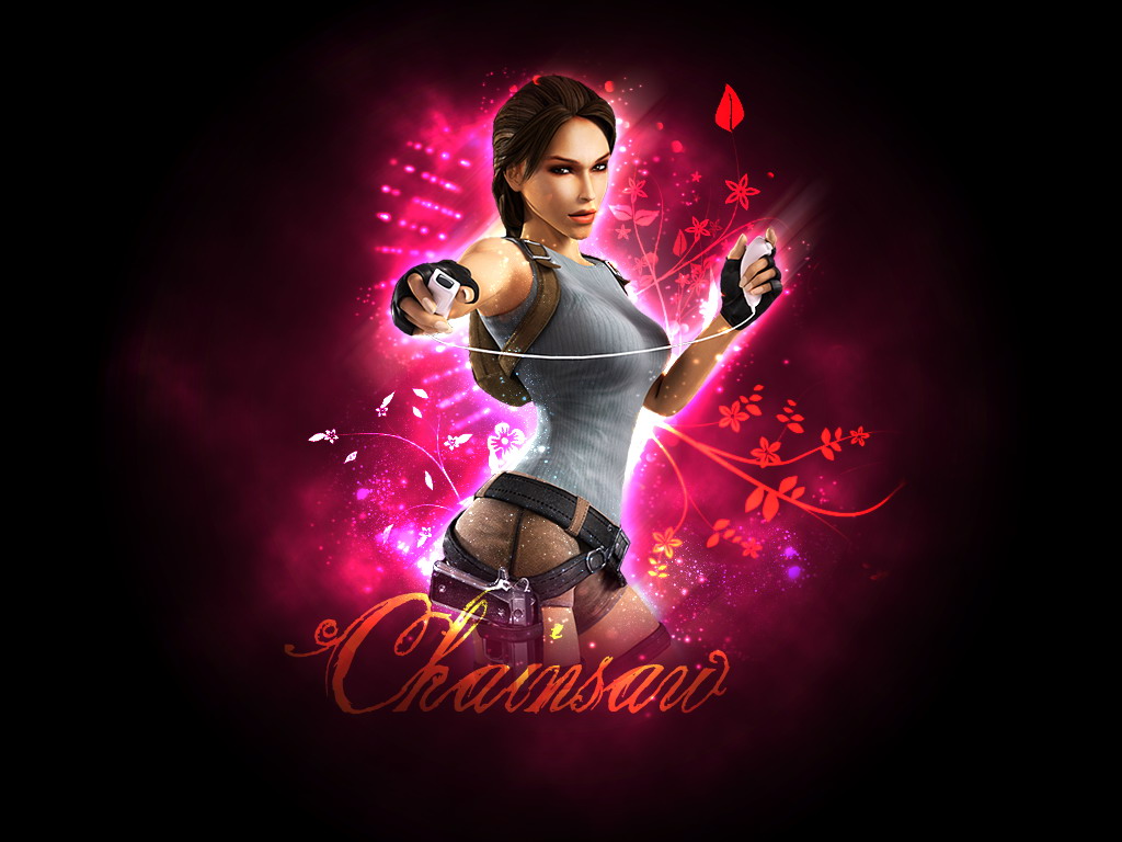 Lara Croft - pretty in pink