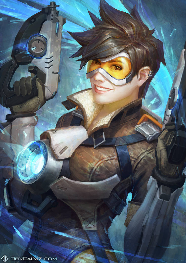 Tracer Deviantart Tracer - Overwatch Fan Art by DeivCalviz on DeviantArt