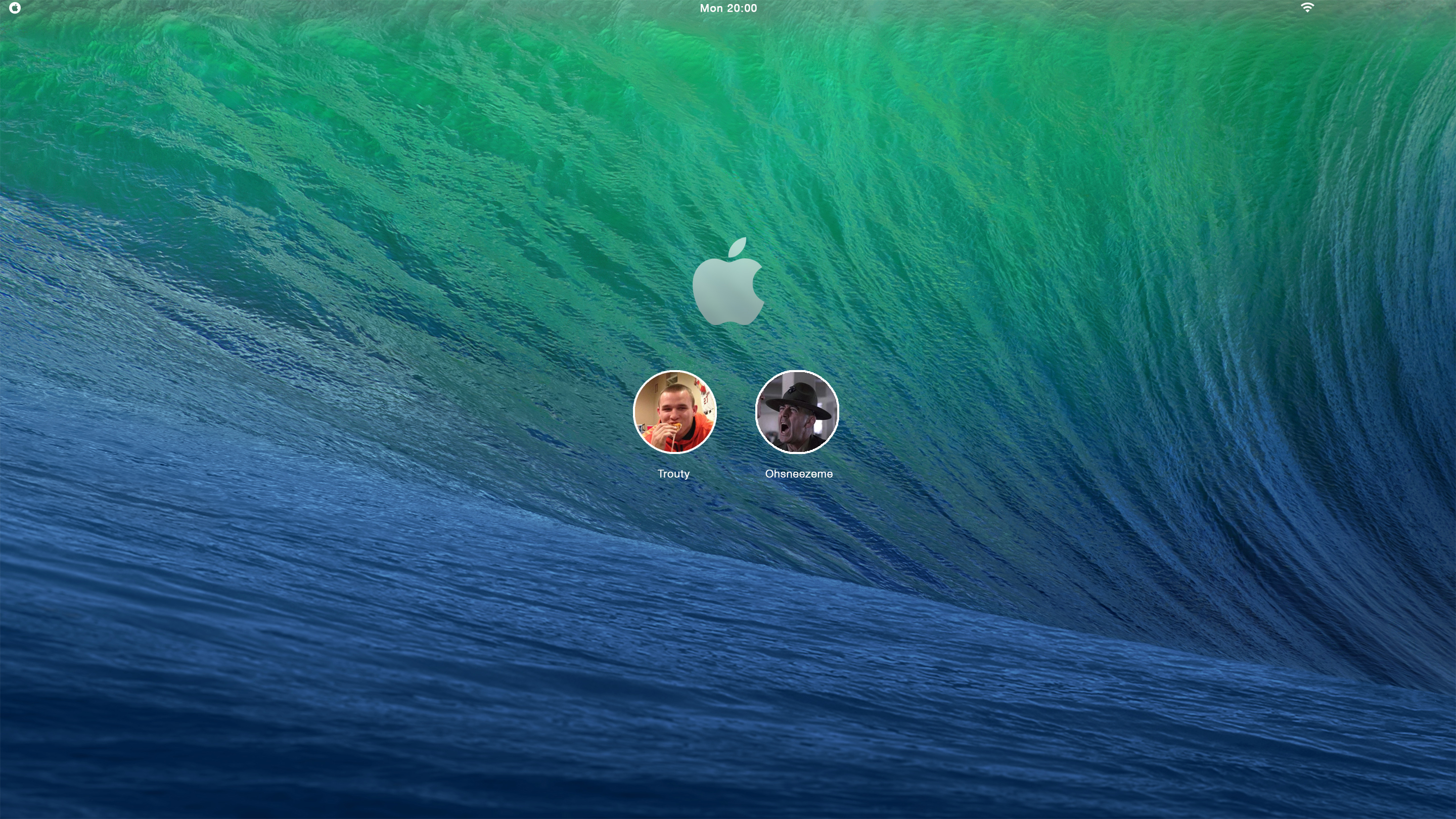 OS X Mavericks: Log In Concept