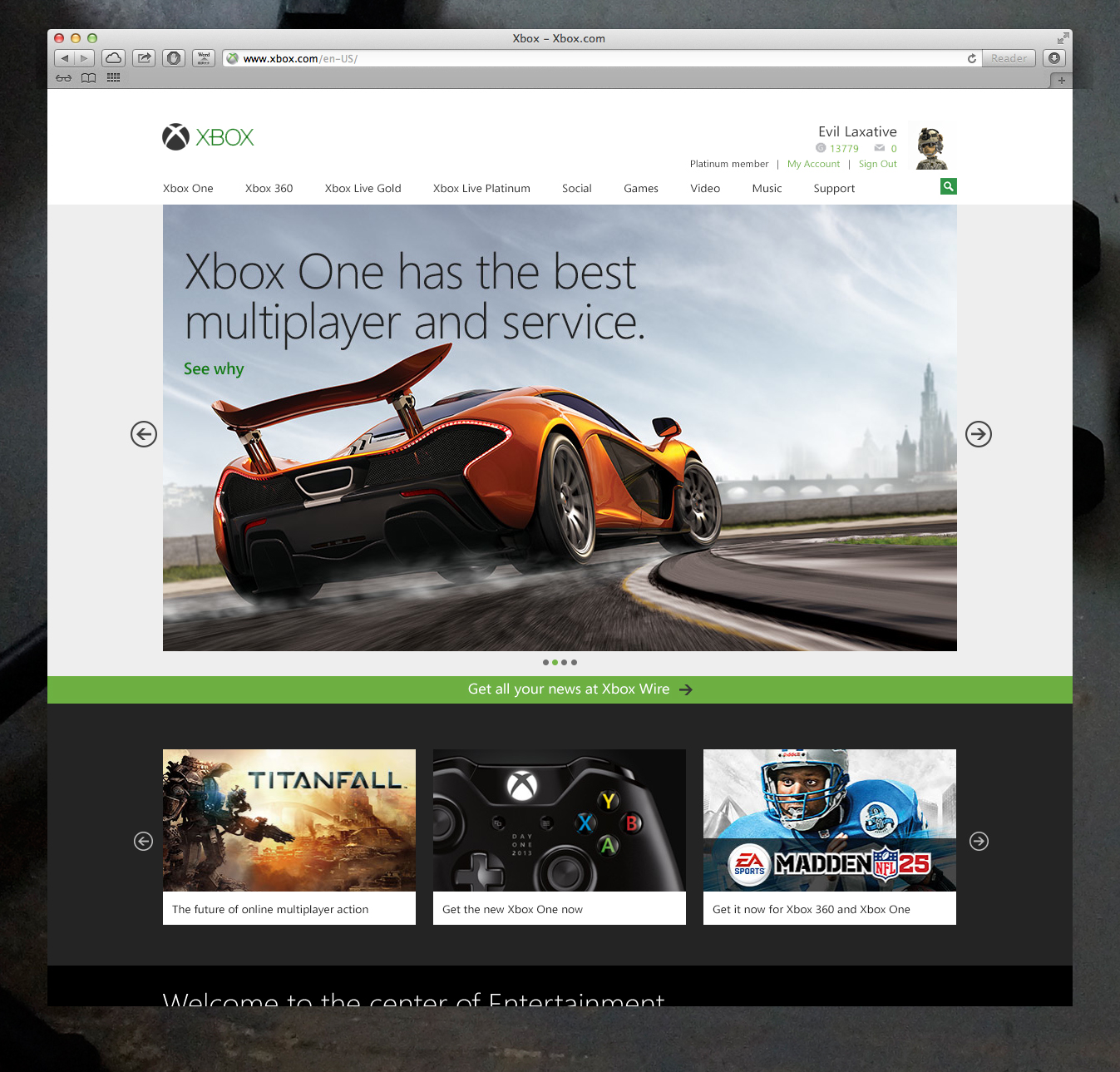 Xbox.com Homepage Redesign