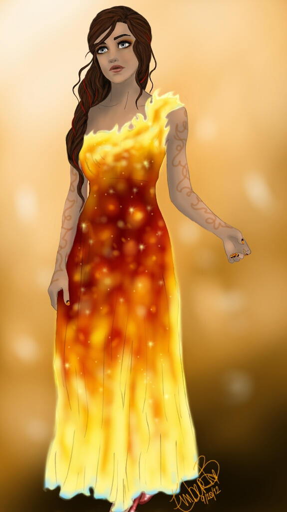 HG: Katniss's Interview Dress by fyreflye26 on DeviantArt HG: Katniss's Interview Dress by fyreflye26 on DeviantArt