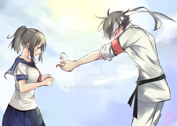 Budo give kitten to ayano