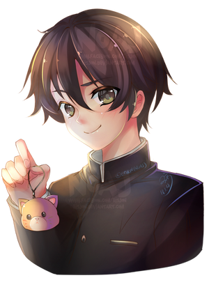 Senpai with whoa technology by eisjon Senpai with whoa technology by eisjon