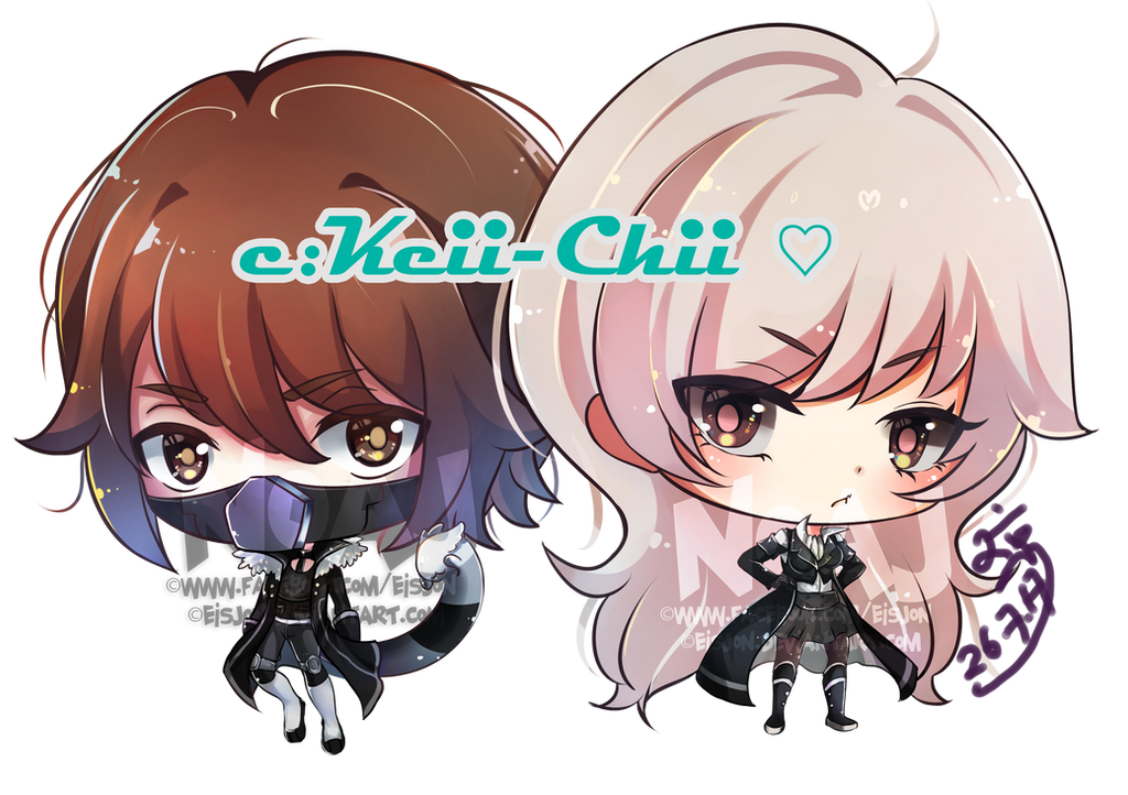C:Keii-chii (Ryan and yuurei) by eisjon