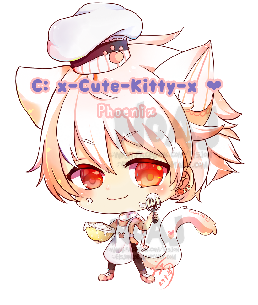 Commission :x-Cute-Kitty-x -Phoenix by eisjon