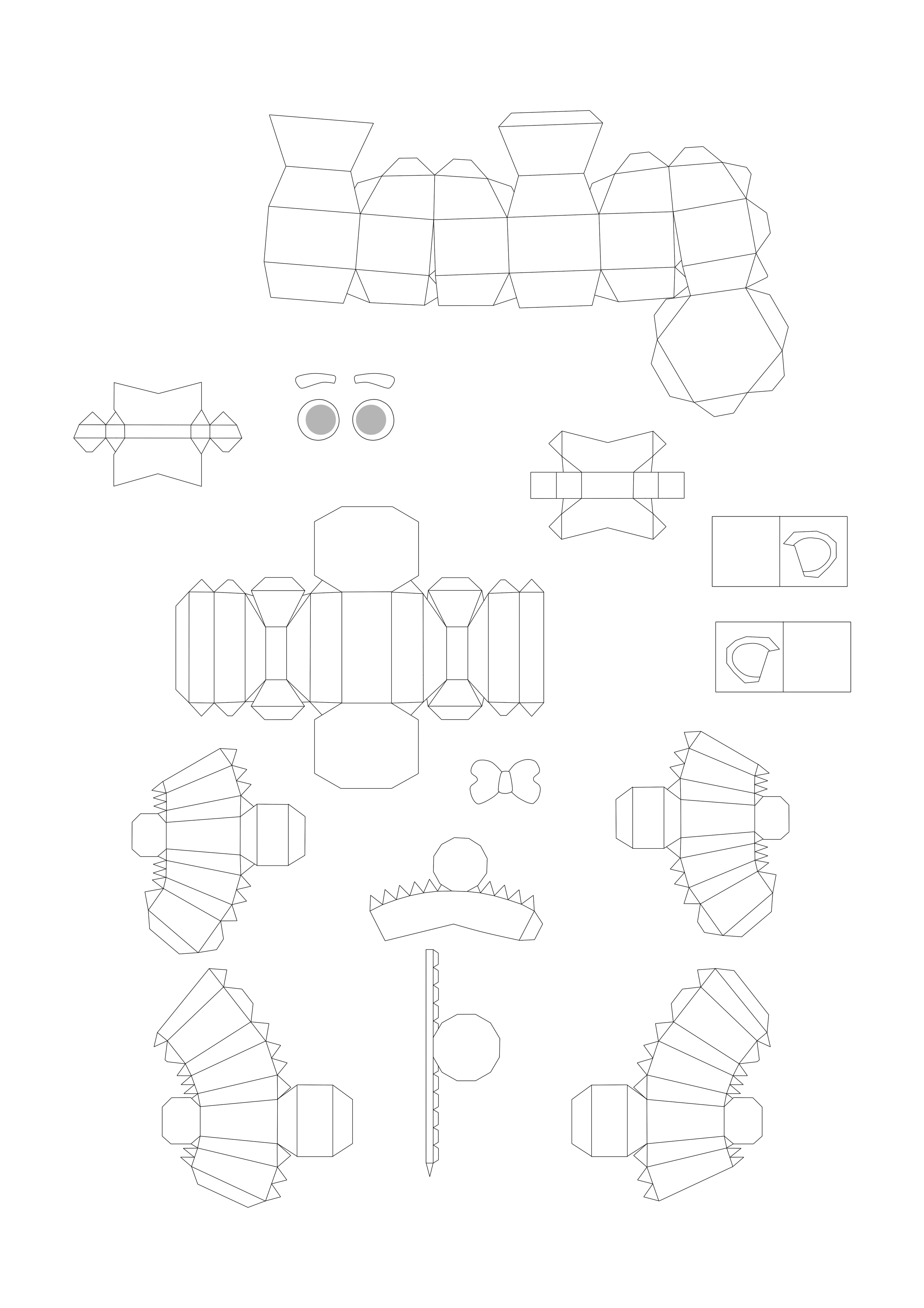 fnaf papercraft  Freddy Fazbear Plush Template by