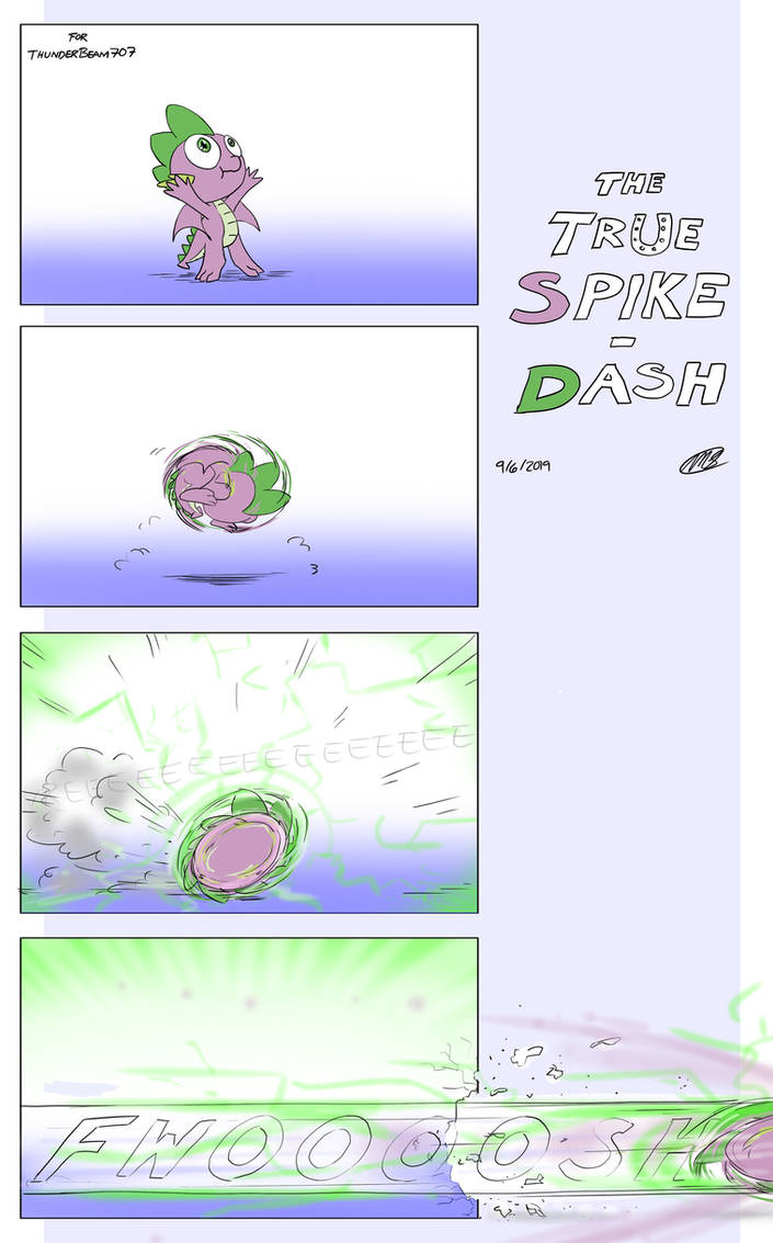 Request: The True Spike-Dash by Loreto-Arts on DeviantArt
