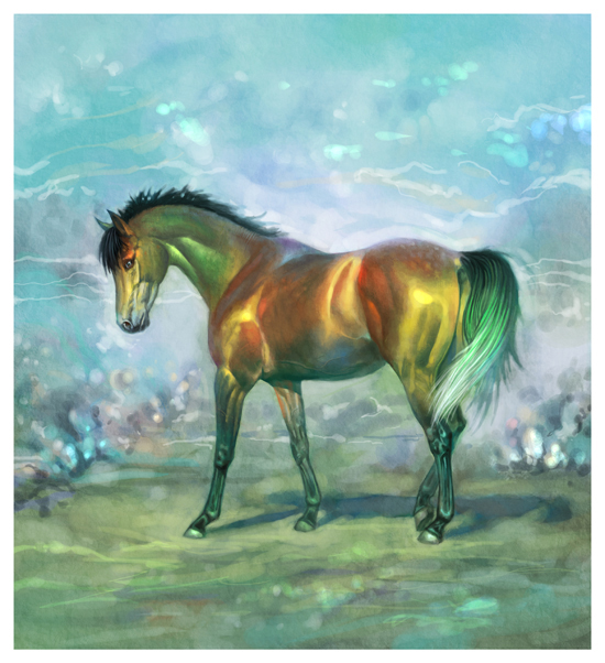 rainbow horse