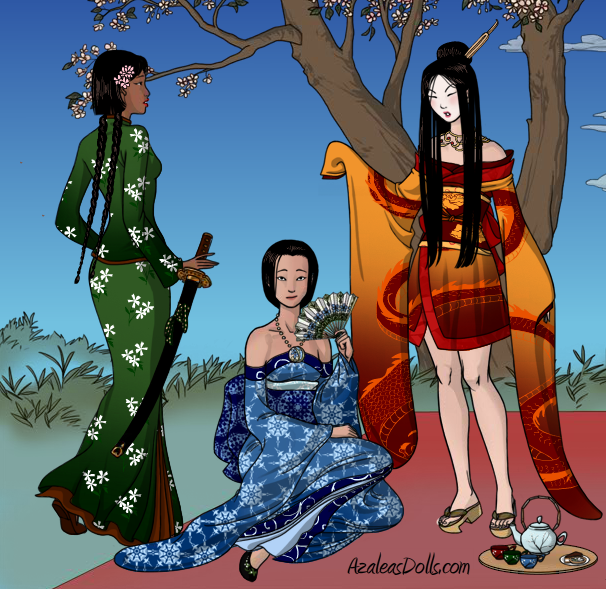 3 Geishas fire earth water