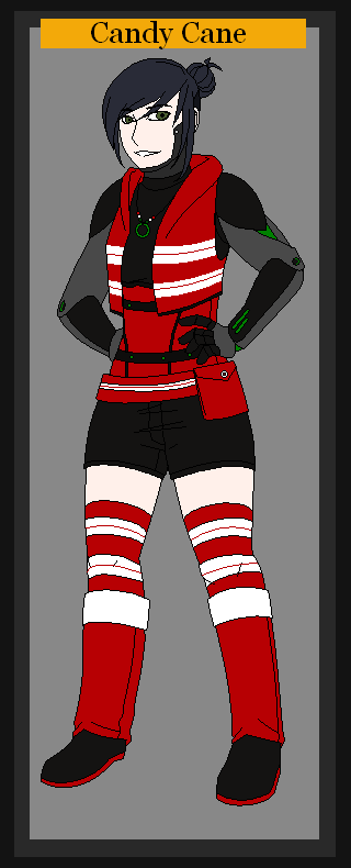 Overwatch OC: Shock, Candy Cane Skin