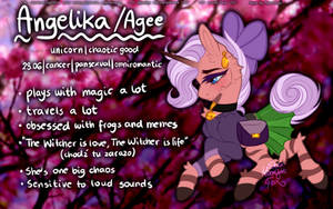 [G] Angelika/Agee - reference sheet