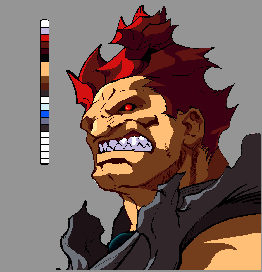 Akuma artwork #8, Street Fighter Alpha