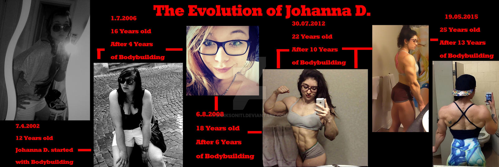 The Evolution of Johanna D. Before After