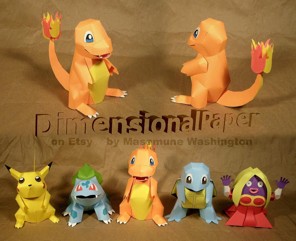 Pokemon Charmander cardmodel