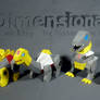 smaller Transformers chibi Dinobot cardmodels
