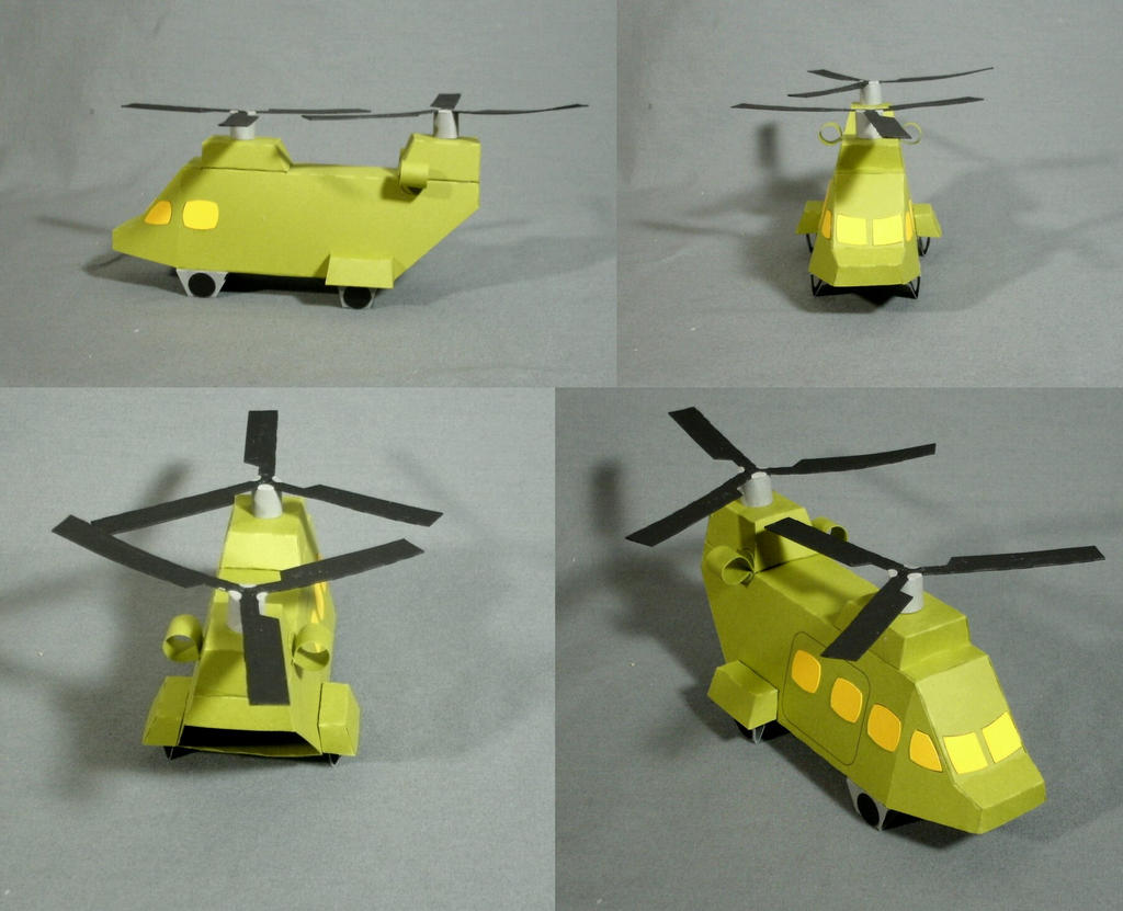 Kinda-Chinookie Helicopter cardmodel