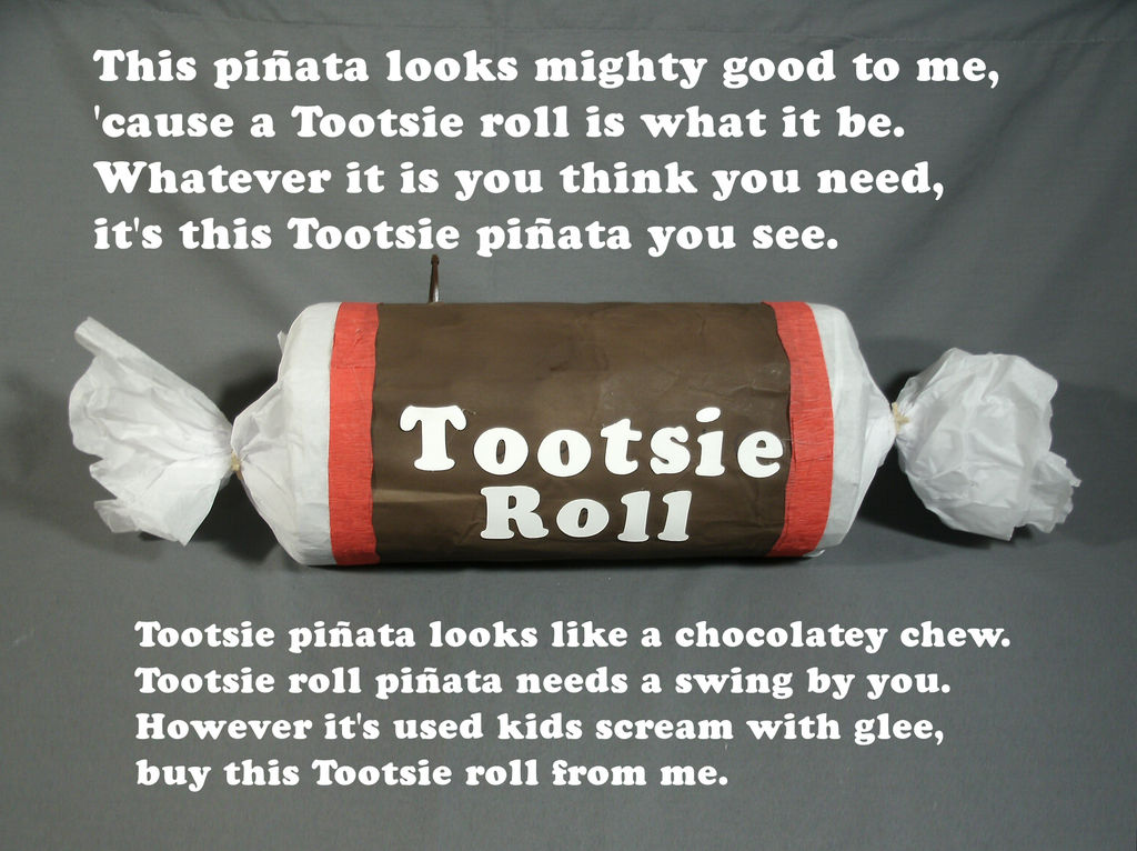 Tootsie roll pinata