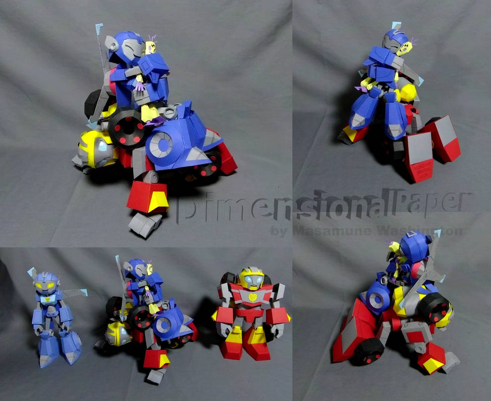 Whirl Rba Transformers RBA Whirl, TLChuck, Hotshot cardmodel by Masamune ...