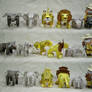 Big 5 Safari cardmodel set