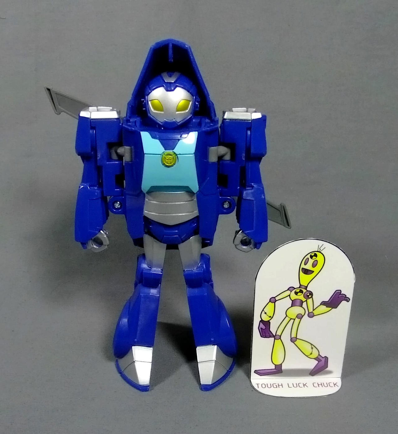 Tough Luck Chuck cardmodel and Whirl toy