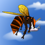 Giant Asian Hornet vector illustration