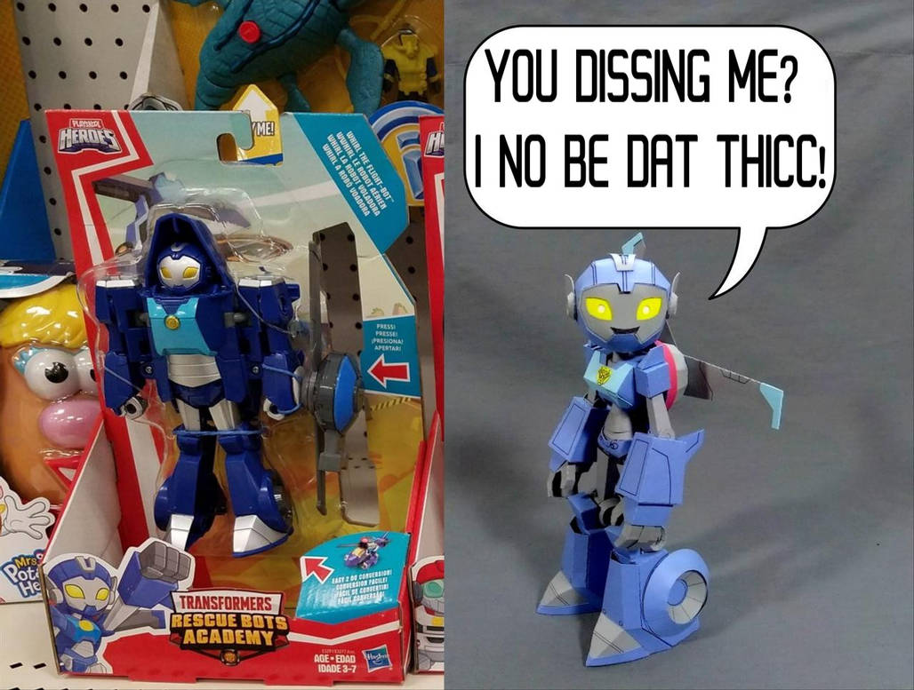 Whirl Rba Rba Whirl Cardmodel And Playskool Toy Comparison B by Masamune ...