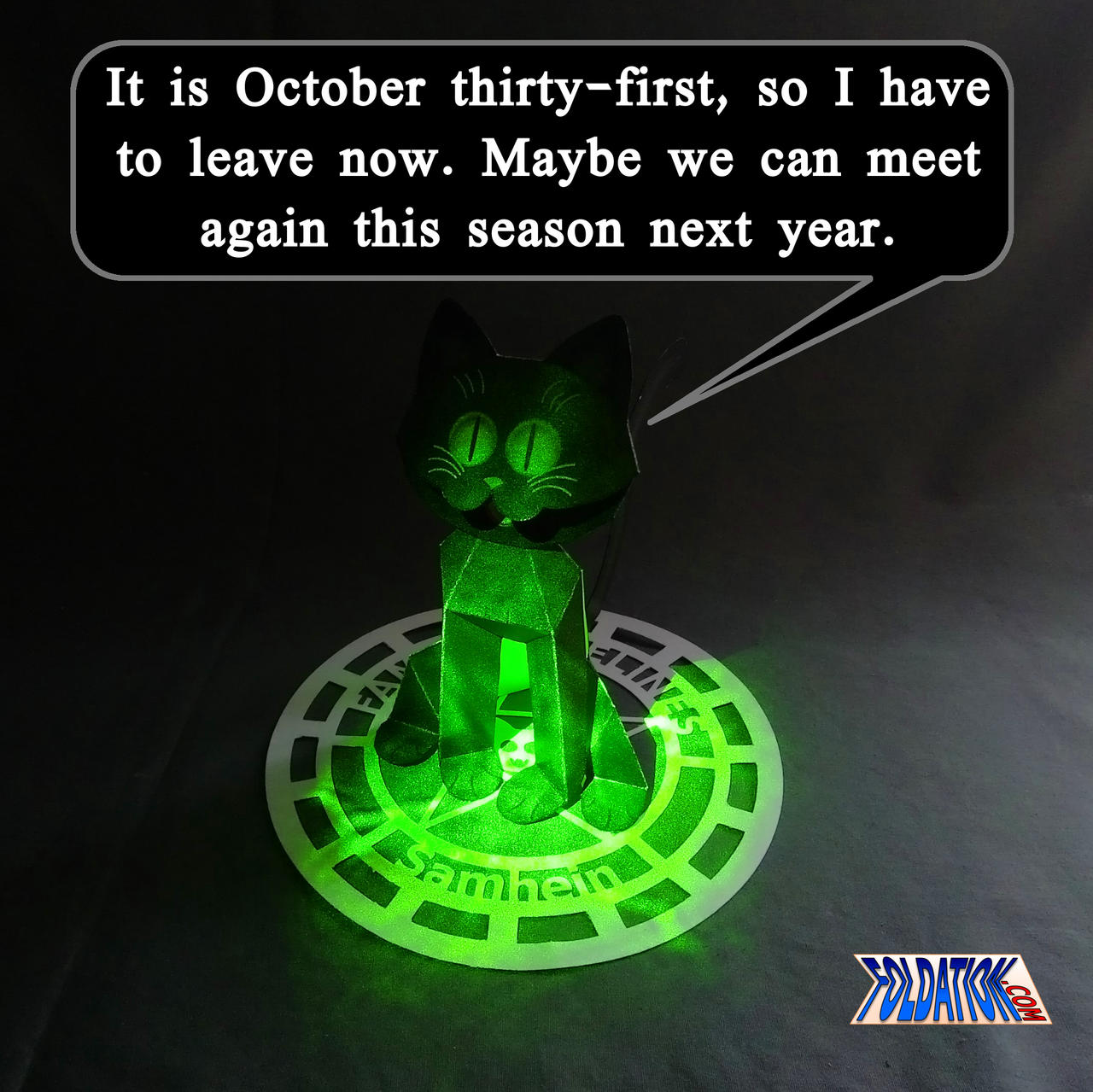 Samhein plays with a laser pointer